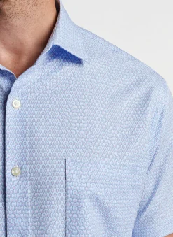 Peter Millar Sport Shirts|Wine Flight Performance Poplin Sport Shirt