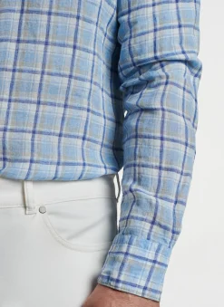 Peter Millar Sport Shirts|Woodlawn Linen Sport Shirt