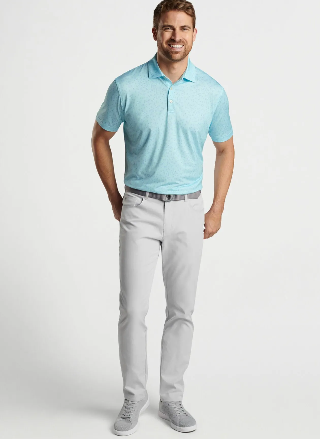Peter Millar Sun Protection Apparel|Worth A Shot Performance Jersey Polo